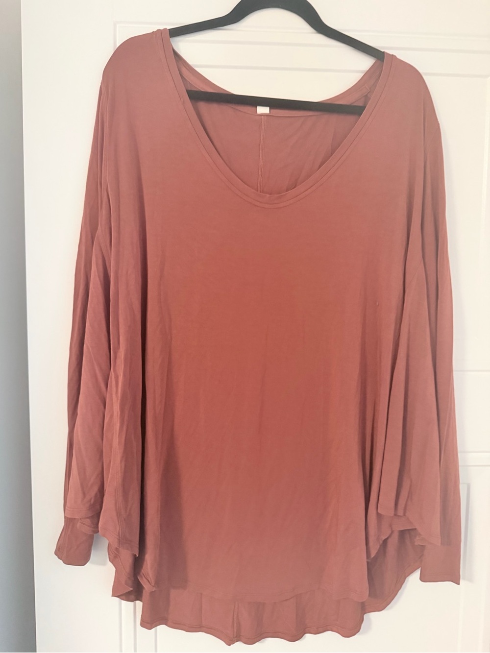 lululemon athletica Relaxed Long Sleeve Top — Rust